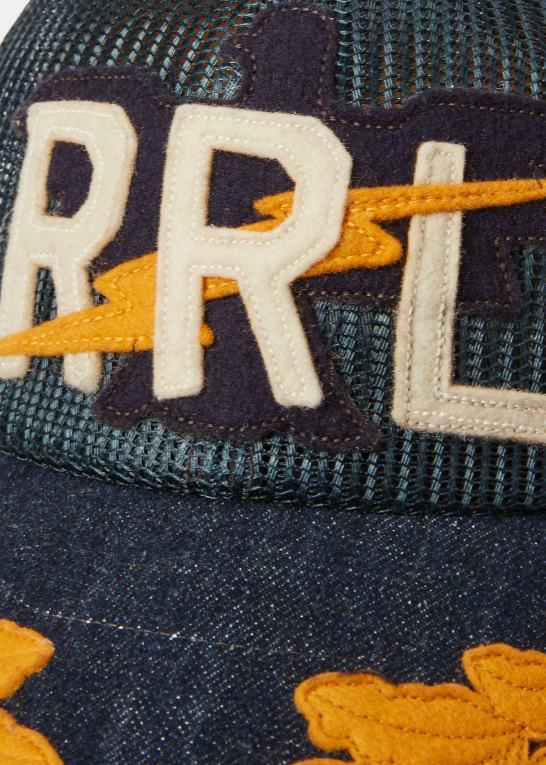 marine/indigo Mænd Ralph Lauren logo mesh trucker kasket Z426B8848