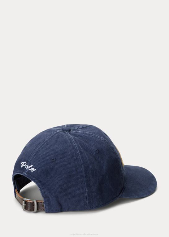 newport flåde Mænd Ralph Lauren applikeret twill kuglehætte Z426B2424