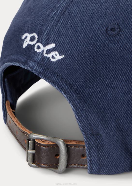 newport flåde Mænd Ralph Lauren applikeret twill kuglehætte Z426B2424
