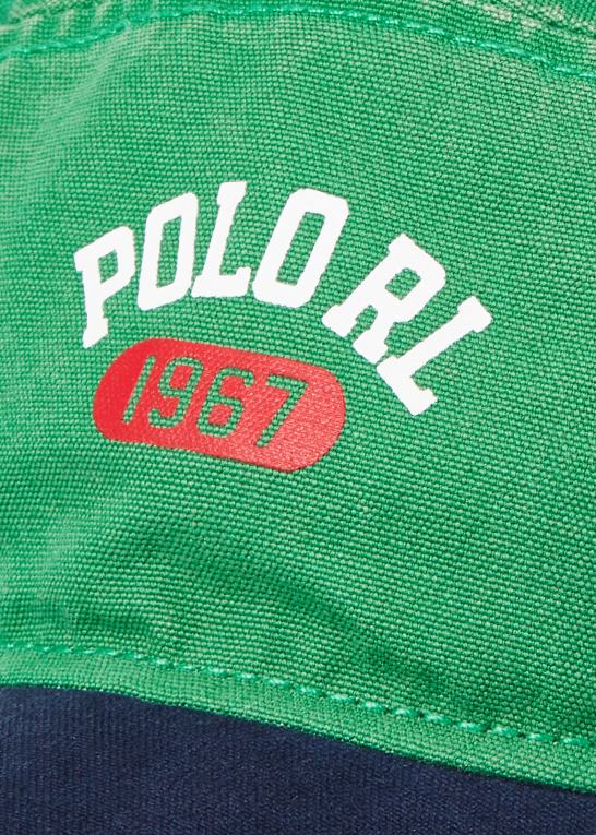 optisk grøn Mænd Ralph Lauren fempanels kasket med logolærred Z426B2449