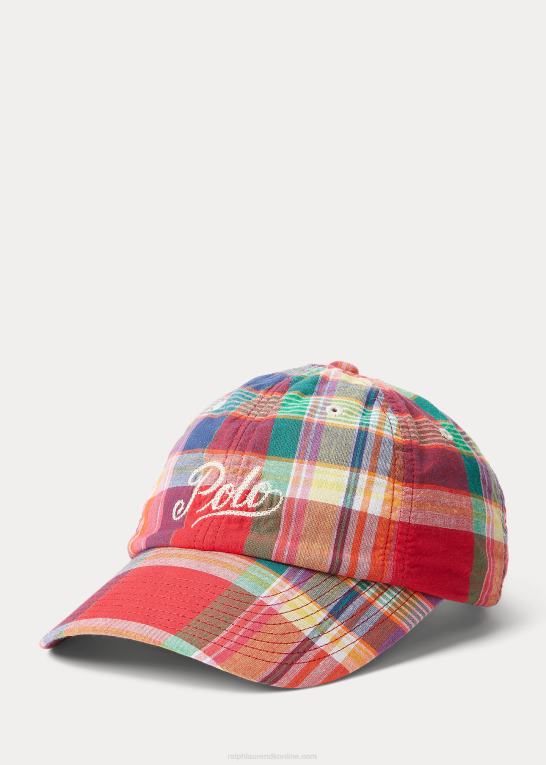rød/marine multi Mænd Ralph Lauren logo-broderet madras kuglehætte Z426B2434
