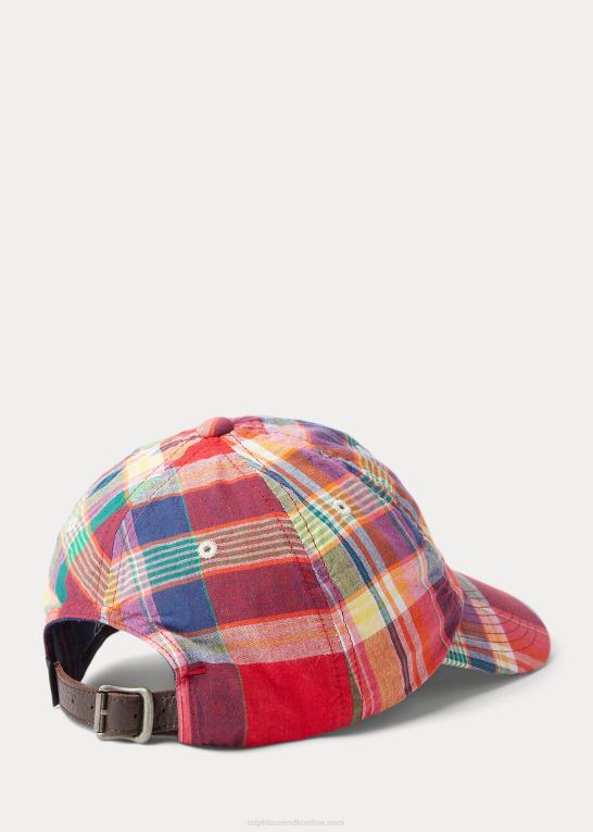rød/marine multi Mænd Ralph Lauren logo-broderet madras kuglehætte Z426B2434