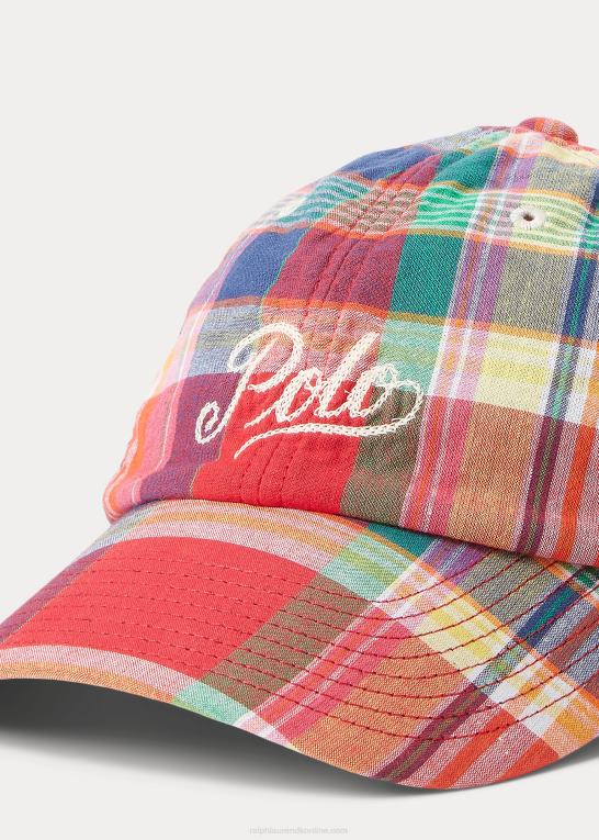 rød/marine multi Mænd Ralph Lauren logo-broderet madras kuglehætte Z426B2434
