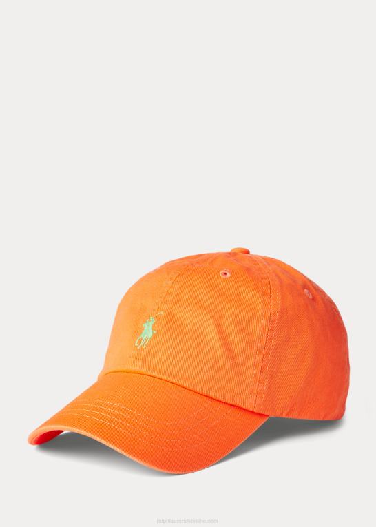 resort orange Mænd Ralph Lauren bomuld chino kuglehætte Z426B2494