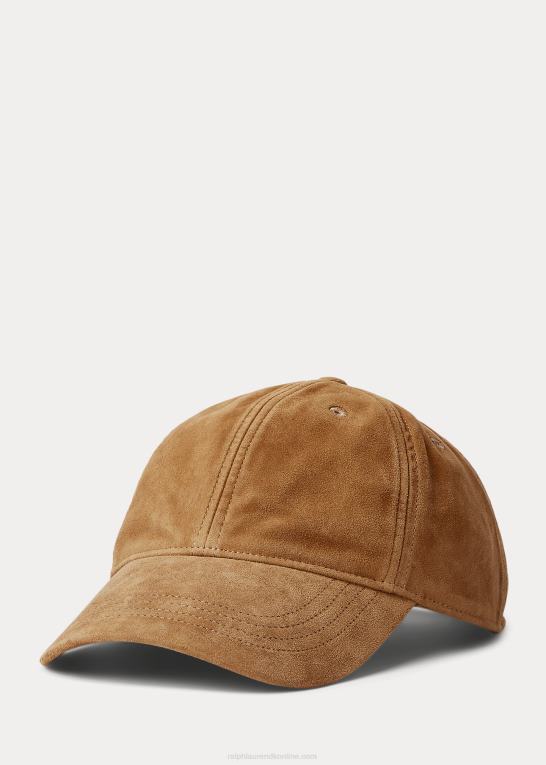 ørken kaki Mænd Ralph Lauren kuglehætte i ruskind Z426B2436