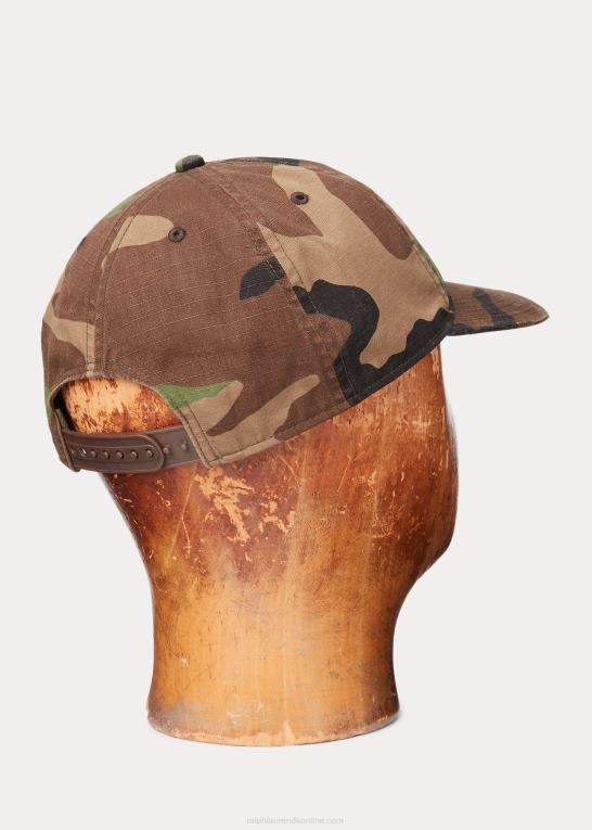 skov camo Mænd Ralph Lauren kuglehætte med vingelogo Z426B8872