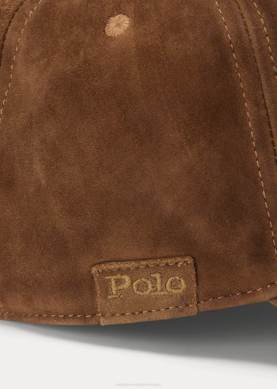 smith brun Mænd Ralph Lauren kuglehætte i ruskind Z426B2752