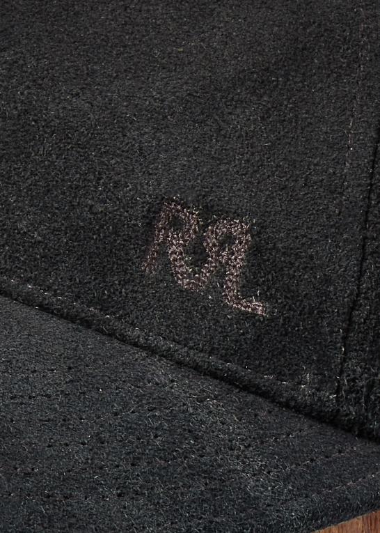 sort Mænd Ralph Lauren kuglehætte i ru ruskind Z426B8875