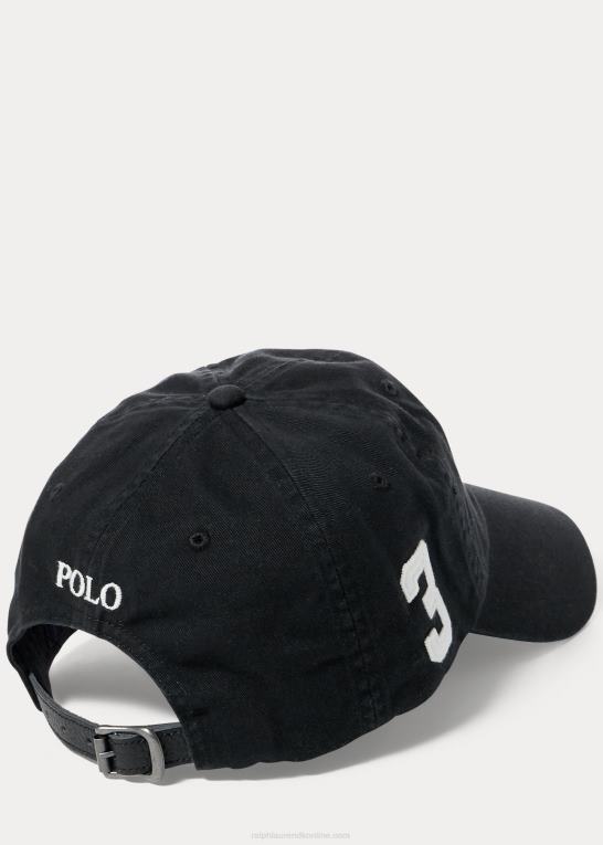 sort Mænd Ralph Lauren stor pony chino kuglehætte Z426B5525