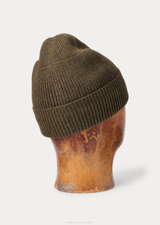 trist oliven Mænd Ralph Lauren urkappe i bomuld Z426B8891