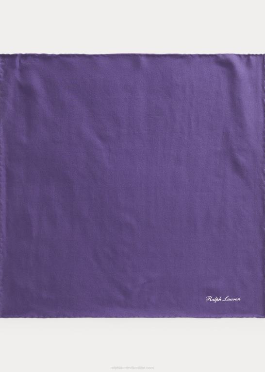 lilla Mænd Ralph Lauren silke lomme firkantet Z426B2662