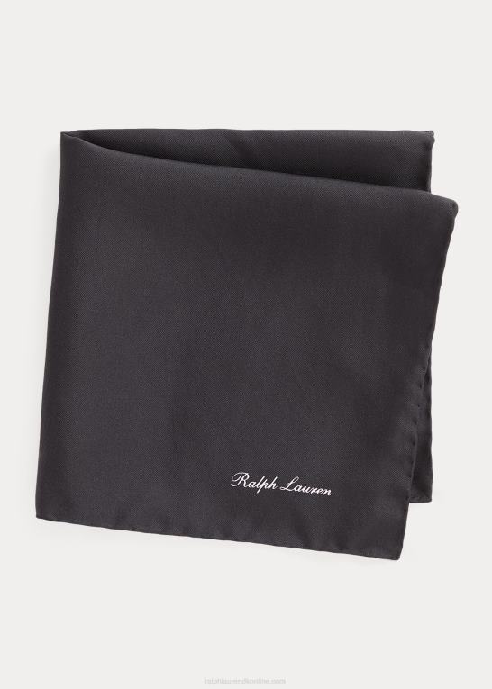 sort Mænd Ralph Lauren silke lomme firkantet Z426B2660