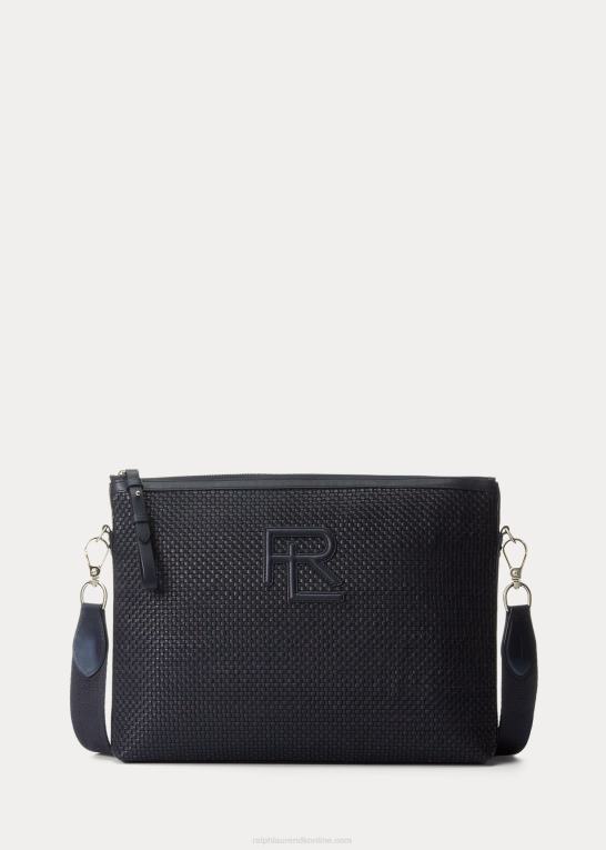 formand for flåden Mænd Ralph Lauren vævet kalveskind taske Z426B8960