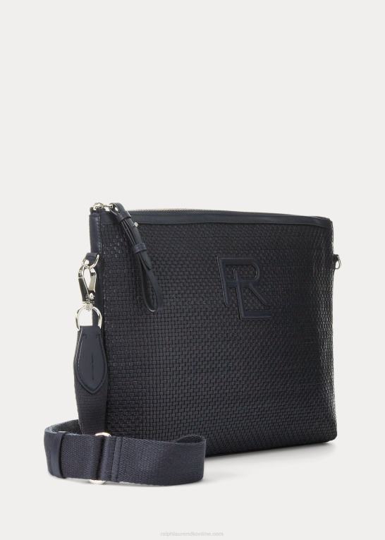 formand for flåden Mænd Ralph Lauren vævet kalveskind taske Z426B8960