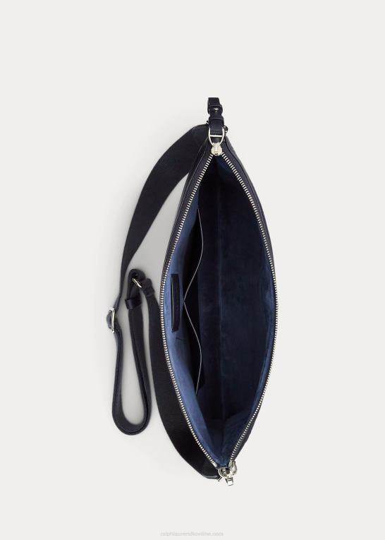 formand for flåden Mænd Ralph Lauren vævet kalveskind taske Z426B8960