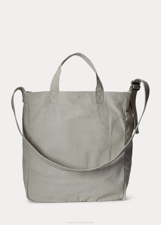 grå tåge Mænd Ralph Lauren shopper-tote i lærred Z426B5246