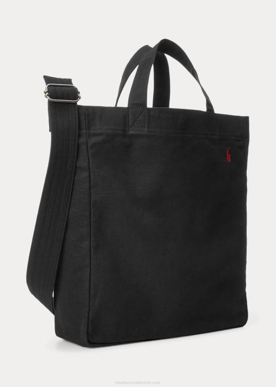 sort Mænd Ralph Lauren shopper-tote i lærred Z426B5245