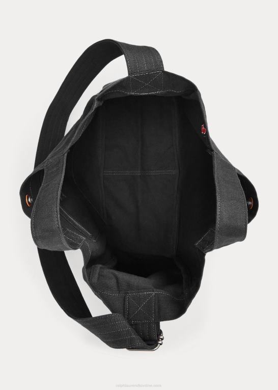 sort Mænd Ralph Lauren shopper-tote i lærred Z426B5245