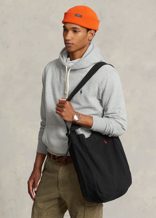 sort Mænd Ralph Lauren shopper-tote i lærred Z426B5245