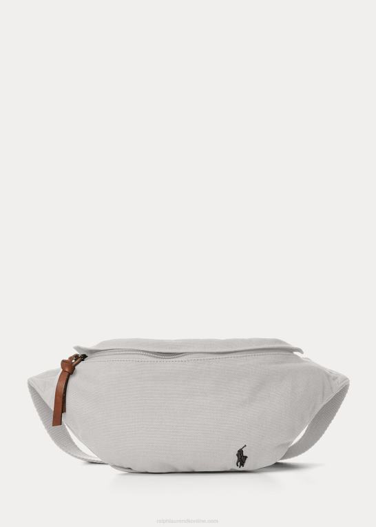 blød grå Mænd Ralph Lauren kanvas taljepakke Z426B2472