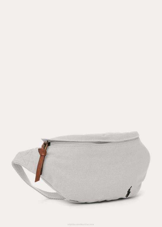 blød grå Mænd Ralph Lauren kanvas taljepakke Z426B2472