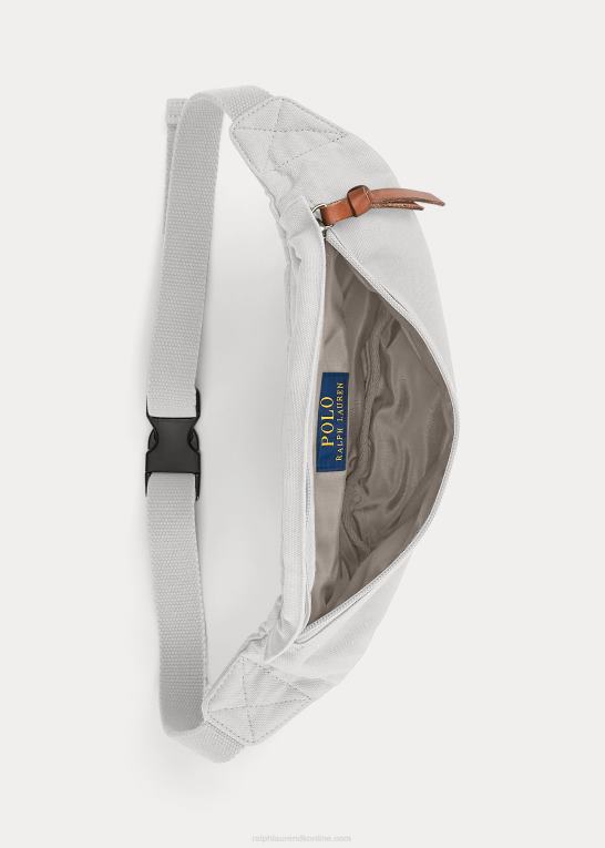 blød grå Mænd Ralph Lauren kanvas taljepakke Z426B2472