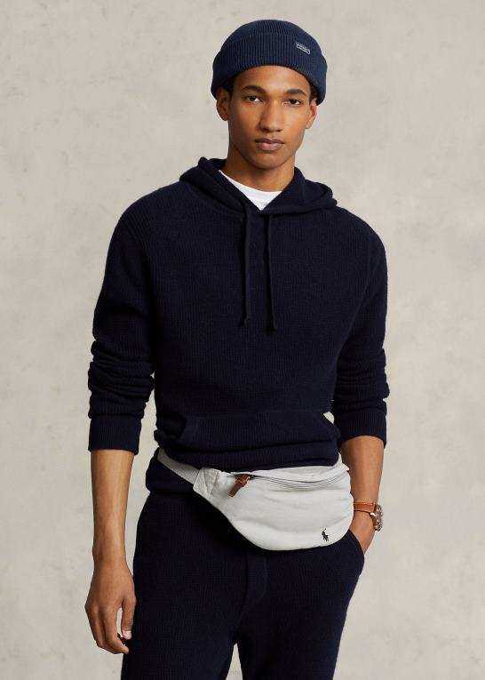 blød grå Mænd Ralph Lauren kanvas taljepakke Z426B2472