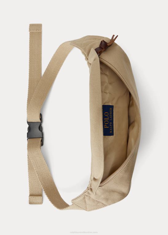 vintage kaki Mænd Ralph Lauren kanvas taljepakke Z426B2475