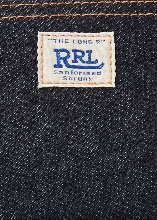 indigo Mænd Ralph Lauren denimtaske med ruskindskant Z426B8858