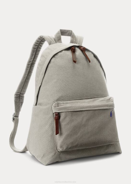 grå tåge Mænd Ralph Lauren kanvas rygsæk Z426B2390