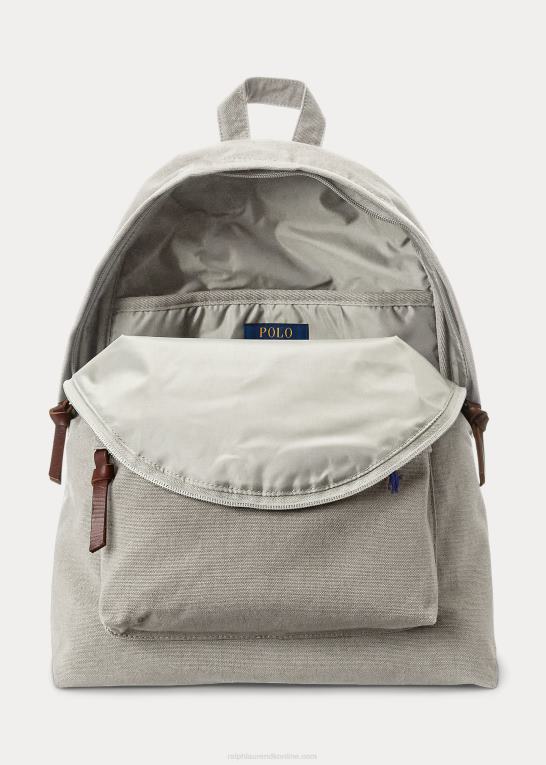 grå tåge Mænd Ralph Lauren kanvas rygsæk Z426B2390