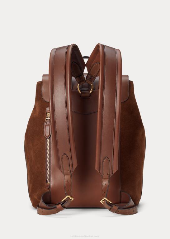 kastanje Mænd Ralph Lauren welington rygsæk i kalveruskind Z426B8971