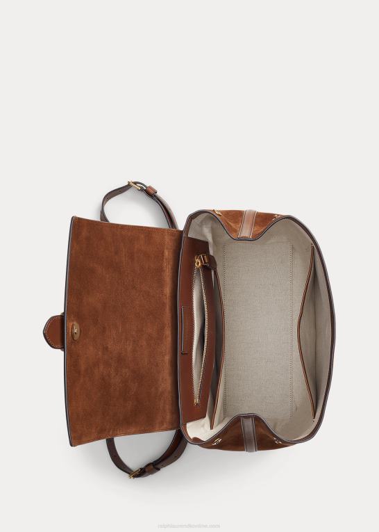 kastanje Mænd Ralph Lauren welington rygsæk i kalveruskind Z426B8971