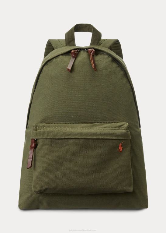 mørk salvie Mænd Ralph Lauren kanvas rygsæk Z426B2389