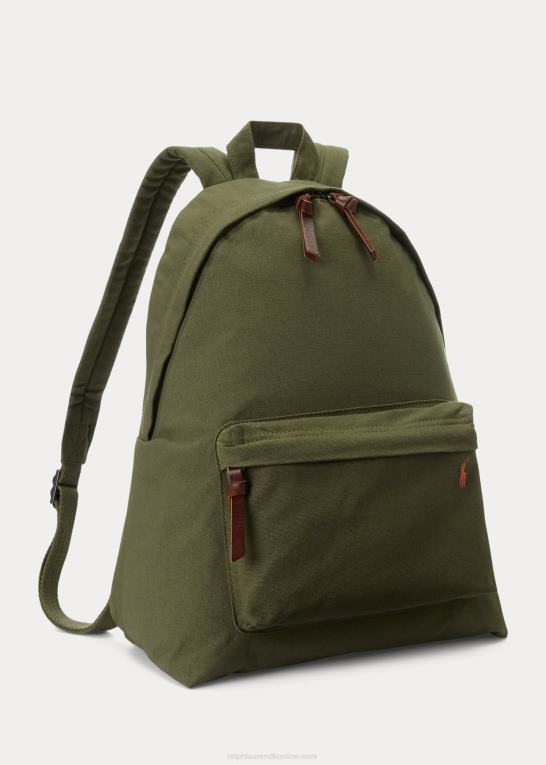 mørk salvie Mænd Ralph Lauren kanvas rygsæk Z426B2389