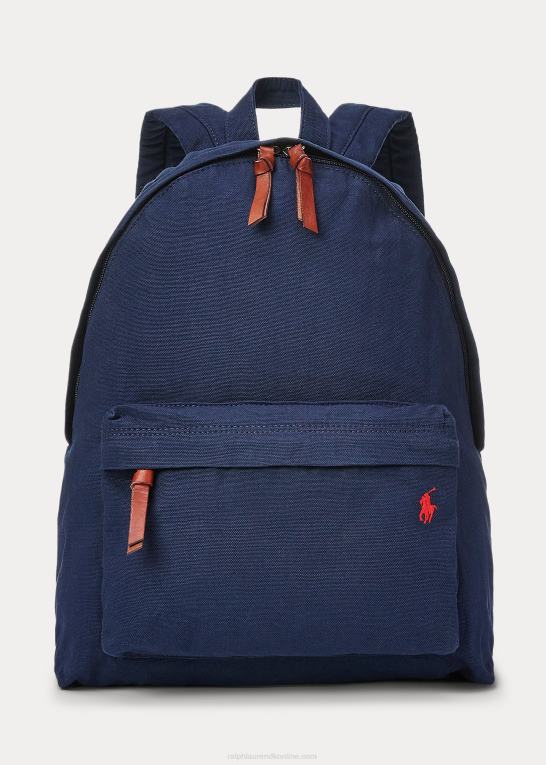 newport flåde Mænd Ralph Lauren kanvas rygsæk Z426B2387