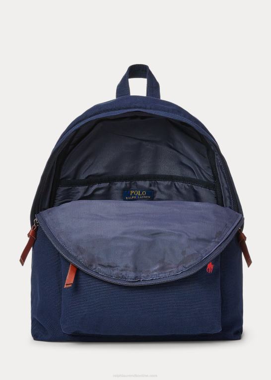 newport flåde Mænd Ralph Lauren kanvas rygsæk Z426B2387