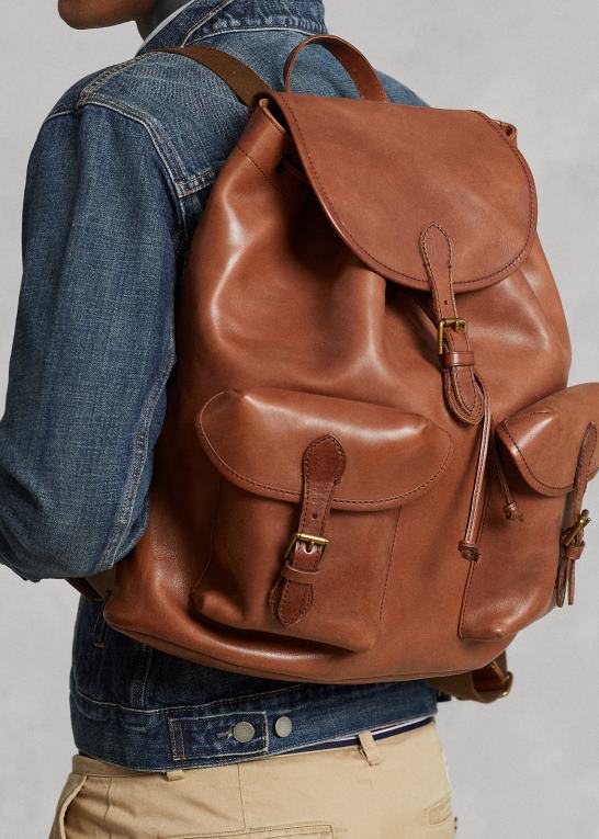 sadel Mænd Ralph Lauren arv læder rygsæk Z426B2333