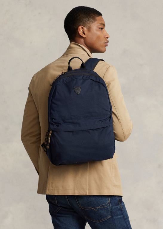 samling flåde Mænd Ralph Lauren kanvas rygsæk Z426B2558