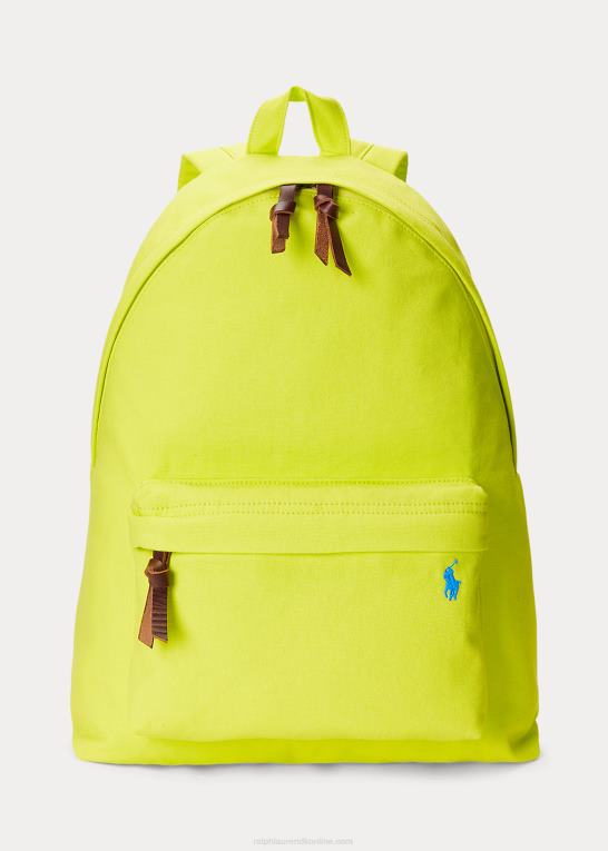 sikkerhedsgul Mænd Ralph Lauren kanvas rygsæk Z426B2391