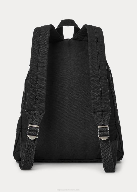 sort Mænd Ralph Lauren kanvas rygsæk Z426B2386
