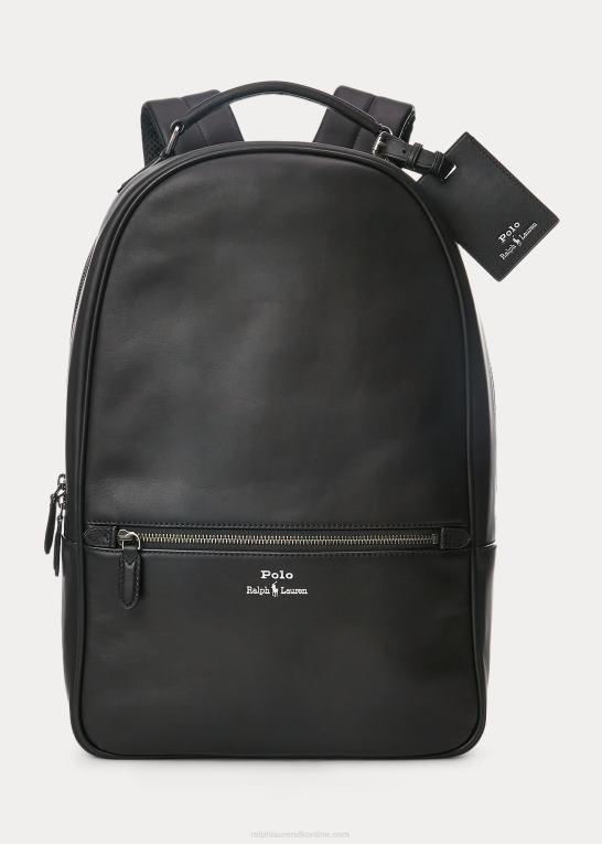sort Mænd Ralph Lauren læder rygsæk Z426B2237
