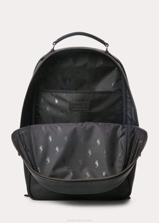 sort Mænd Ralph Lauren læder rygsæk Z426B2237