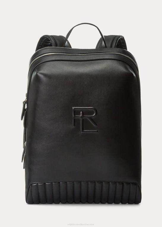 sort Mænd Ralph Lauren quiltet læder rygsæk Z426B8950
