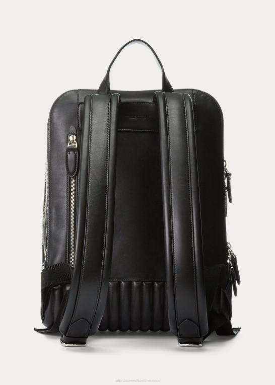 sort Mænd Ralph Lauren quiltet læder rygsæk Z426B8950