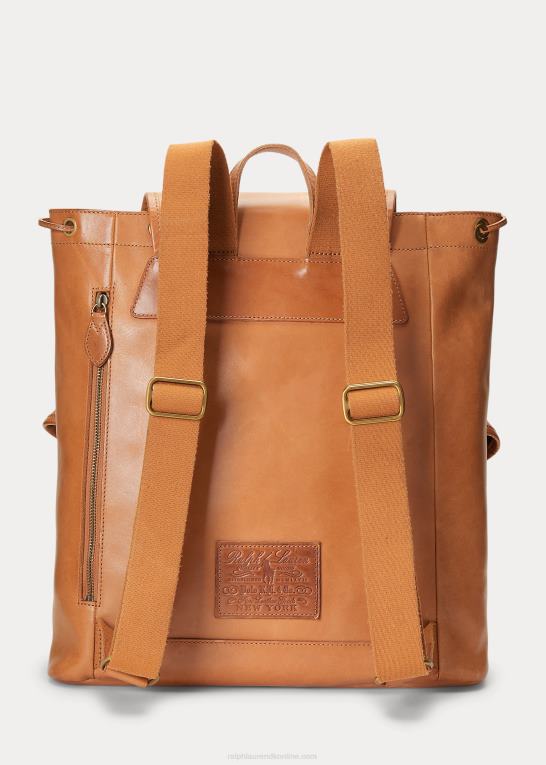 tan Mænd Ralph Lauren arv læder rygsæk Z426B2334
