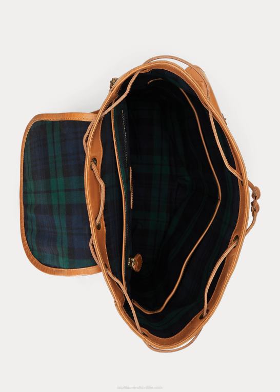 tan Mænd Ralph Lauren arv læder rygsæk Z426B2334