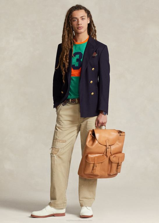 tan Mænd Ralph Lauren arv læder rygsæk Z426B2334