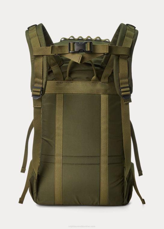 trist oliven Mænd Ralph Lauren Nylon kanvas hjælperygsæk Z426B8876