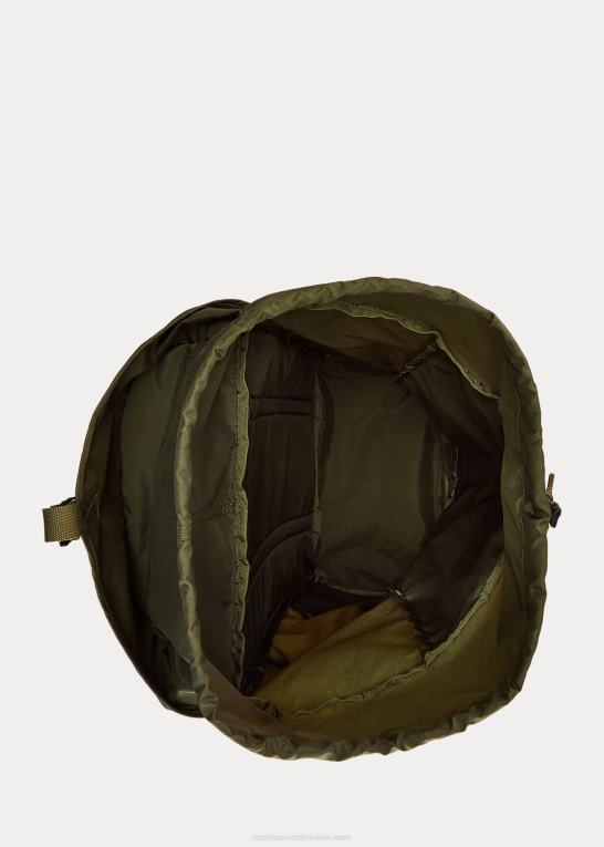 trist oliven Mænd Ralph Lauren Nylon kanvas hjælperygsæk Z426B8876
